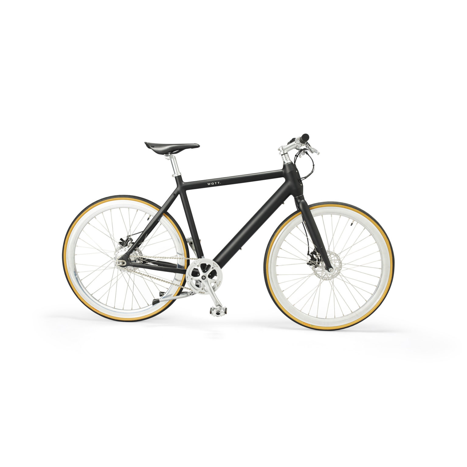 WATT New York Singlespeed EBike 28" 378Wh. Akku, RH. 55cm, schwarz