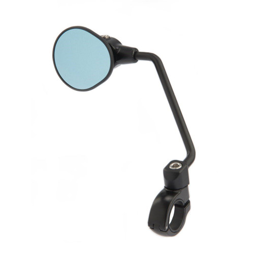 Fahrradspiegel links Alu schwarz Außenklemmung